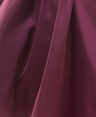 Juniors' Square-Neck Balloon-Sleeve A-Line Dress