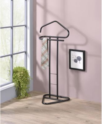 Kalblins Metal Clothing Wardrobe Suit Valet Rack Stand