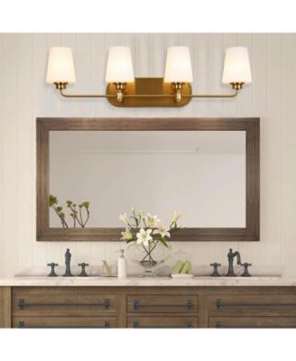 4-Light Bathroom Vanity Light with Shade