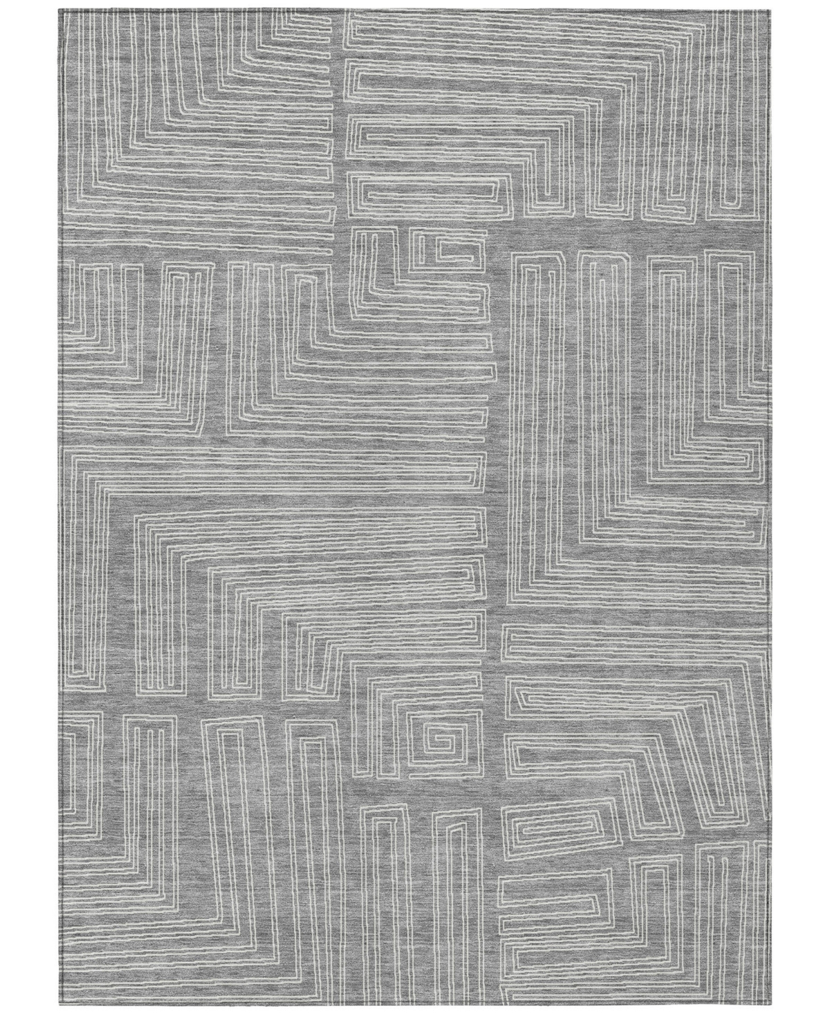 Addison Chantille Machine Washable Acn1045 8'x10' Area Rug In Gray