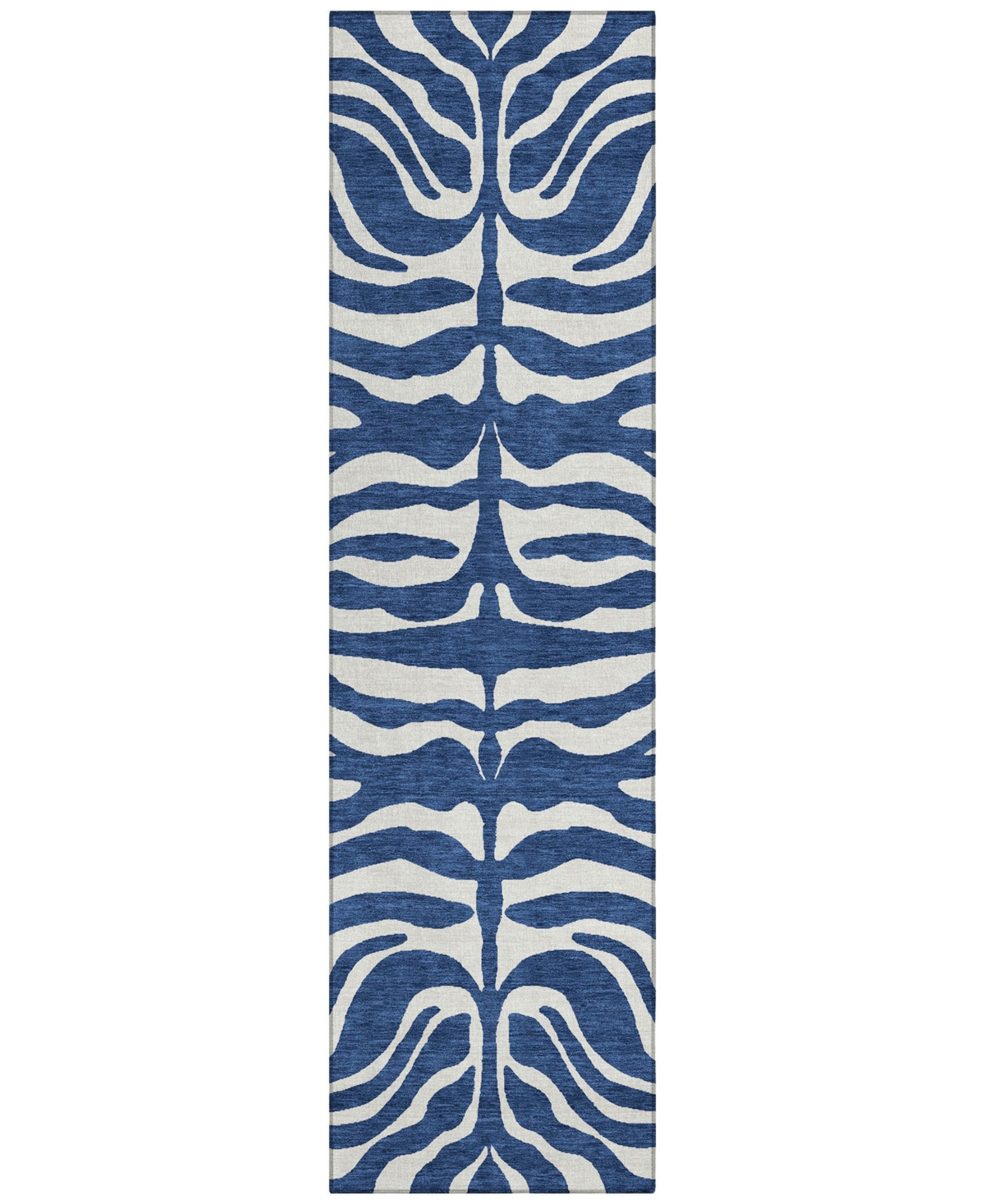 Addison Chantille Machine Washable Acn1042 2'3"x7'6" Runner Area Rug In Navy