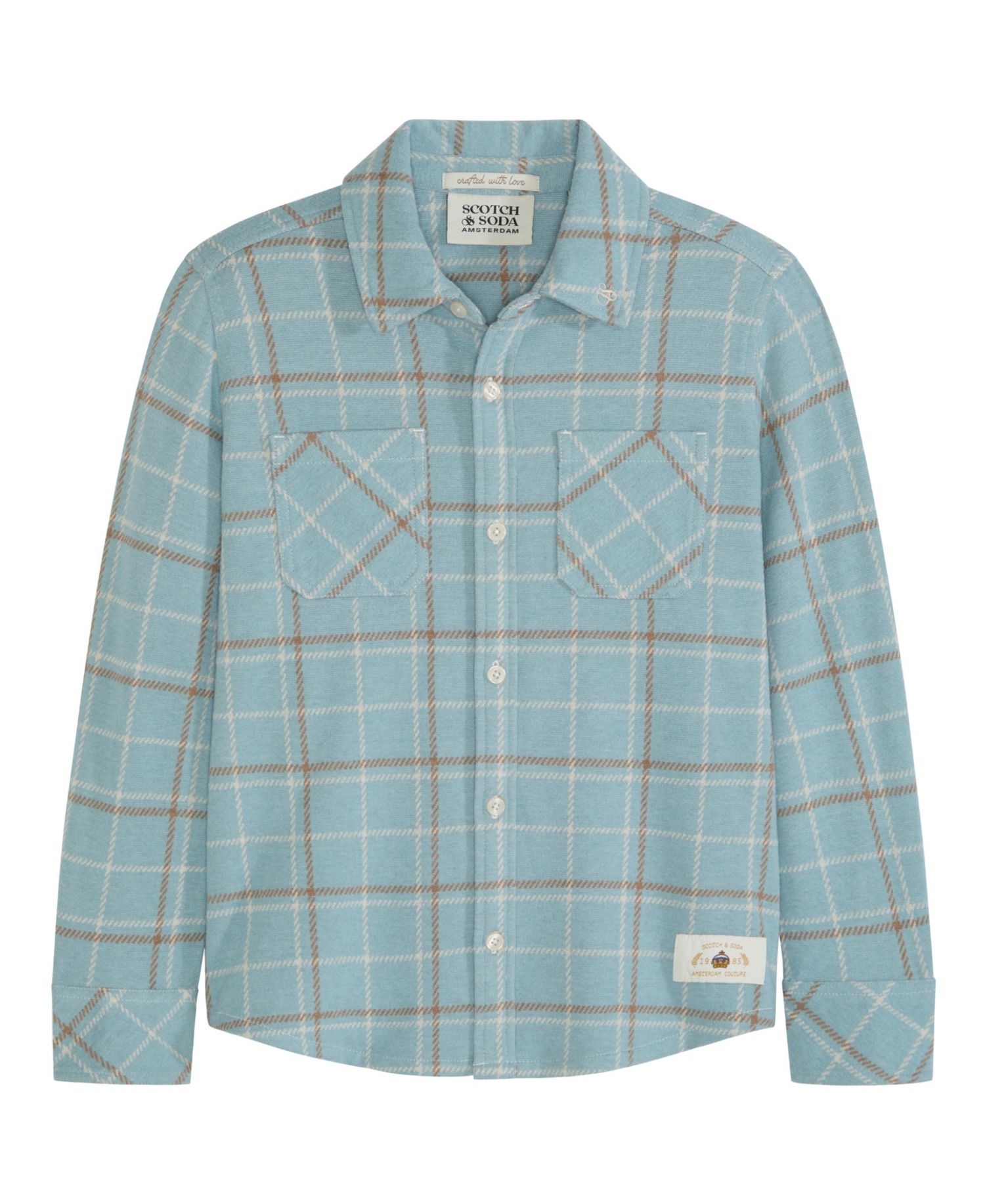 Big Boys Yarn Dye Knit Twill Button Up Shirt
