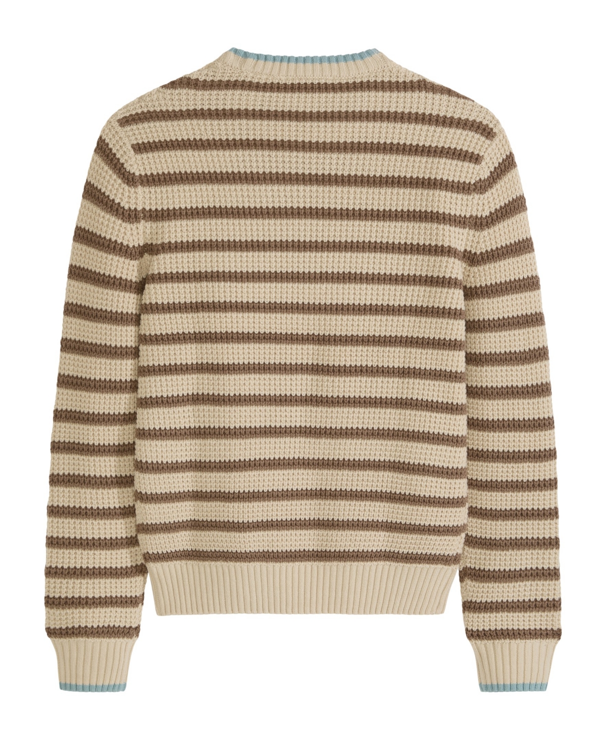 Scotch & Soda Big Boys Yarn Dye Stripe Crew Neck Sweater In Parchment