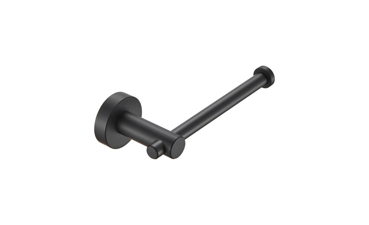 Thick Space Aluminum Toilet Paper Holder &#x2013; Wall-Mounted Roll Holder for Bathroom, Kitchen & Washroom - Black