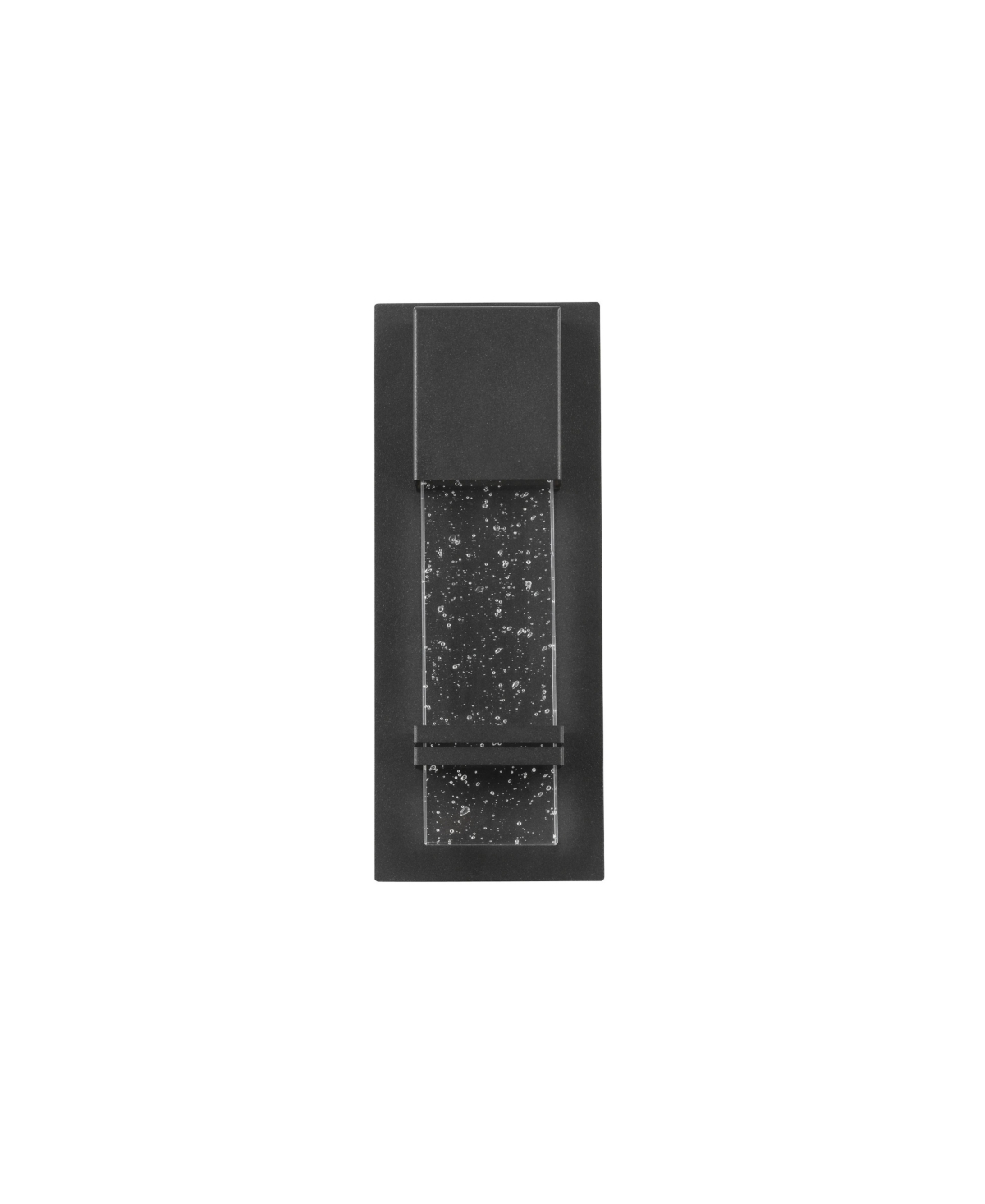 Flynama Clear Seedy Crystal not Motion Sensing Outdoor Hardwired Wall Lantern Sconce with Led