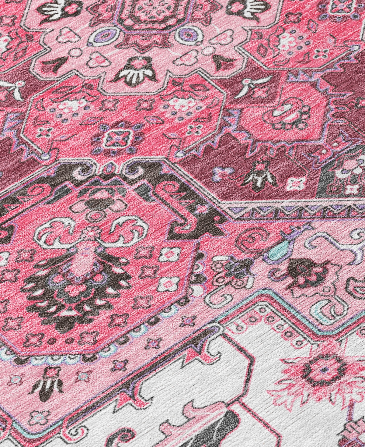 Addison Chantille Machine Washable Acn1036 9'x12' Area Rug In Pink