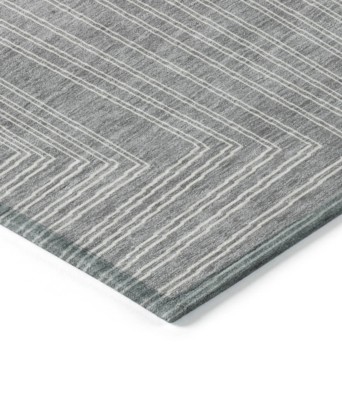 Addison Chantille Machine Washable Acn1045 8'x10' Area Rug In Gray