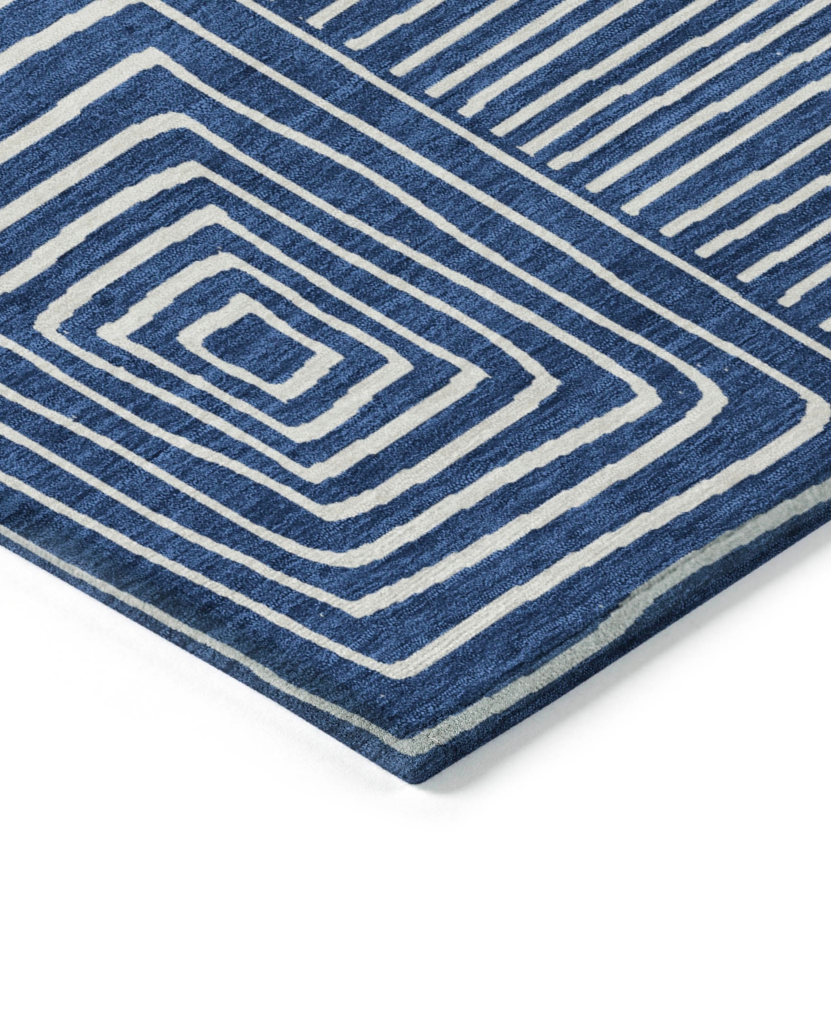 Addison Chantille Machine Washable Acn1044 2'3"x7'6" Runner Area Rug In Navy