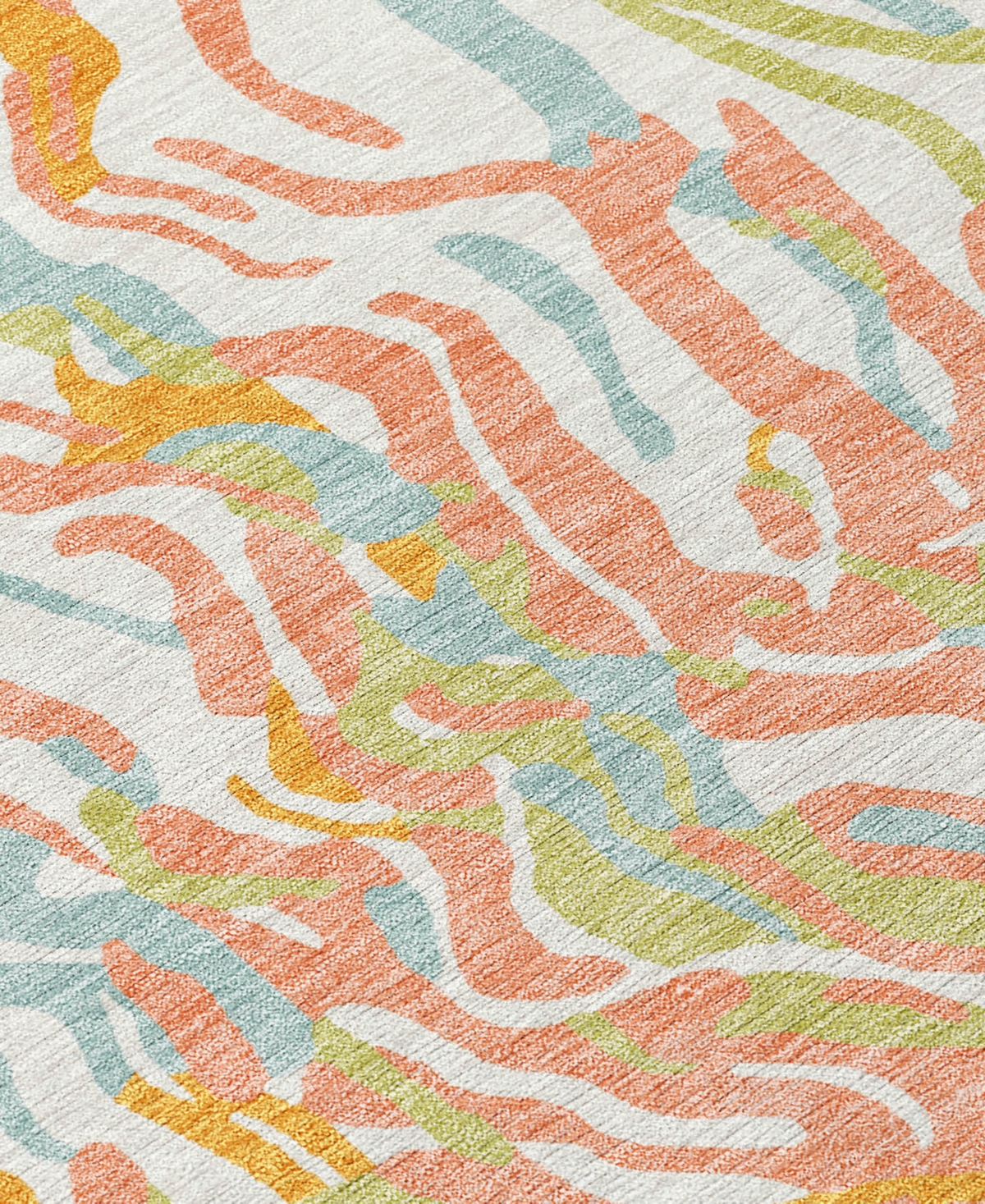 Addison Chantille Machine Washable Acn1038 2'3"x7'6" Runner Area Rug In Coral
