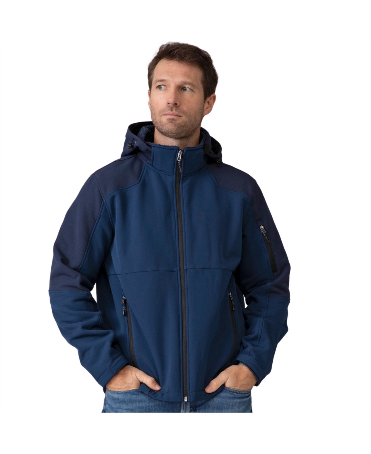 Men's Flat Lands Hurricane Softshell Jacket - Denim trails