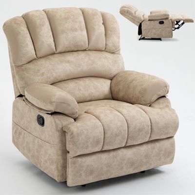 Large Size Recliner Chair In Fabric For Living  Room