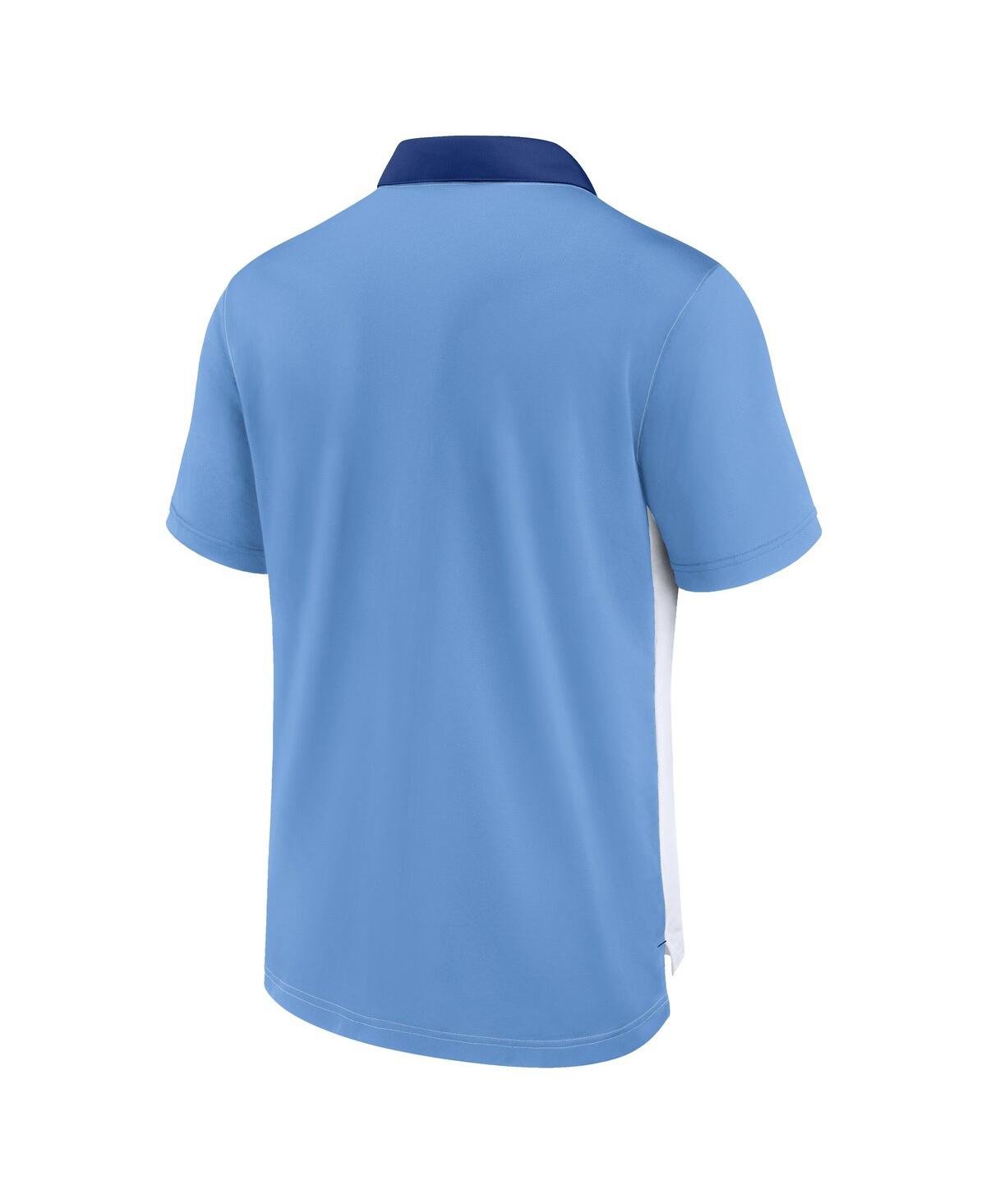 Nike Men's Kansas City Royals Rewind Stripe Polo - Light Blue