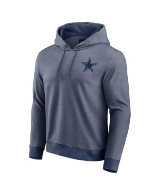 Men's Navy Dallas Cowboys Tonal Knit Pullover Hoodie