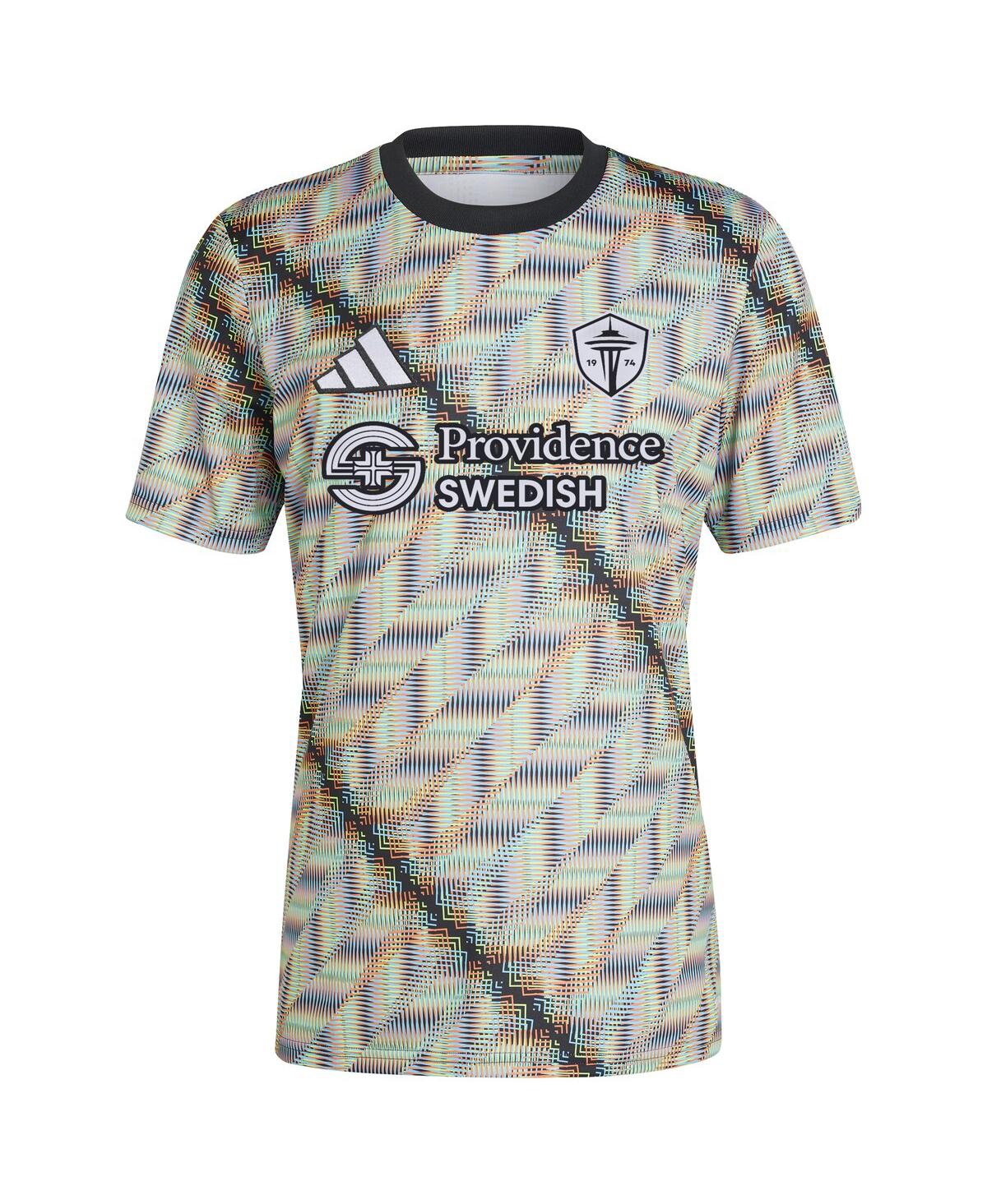 Adidas Men'sSeattle Sounders Fc 2024 Hispanic Heritage Pre-Match Top - Black