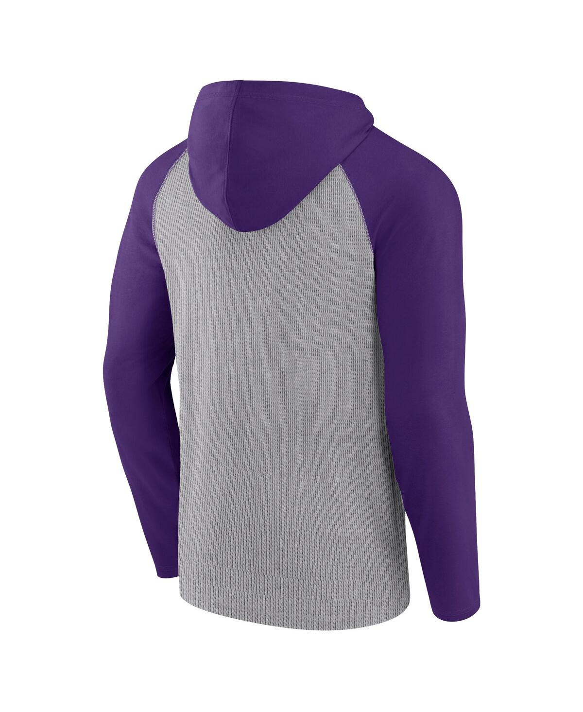 Fanatics Men's Minnesota Vikings Under Center Long Sleeve Hoodie T-shirt - Purple
