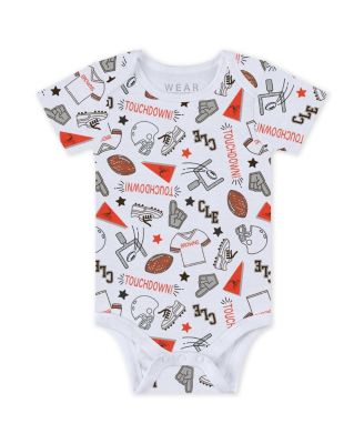 Baby Boys and Girls Cleveland Browns Three-Piece Turn Me Around Bodysuits Pant Set