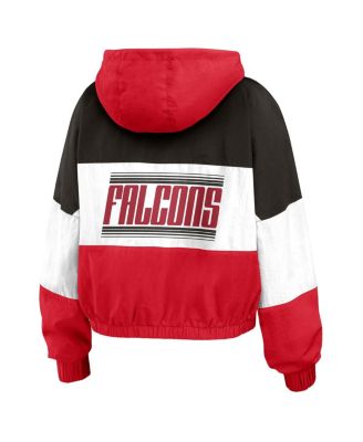 Women's Red Atlanta Falcons Color Block Full-zip Windbreaker Jacket