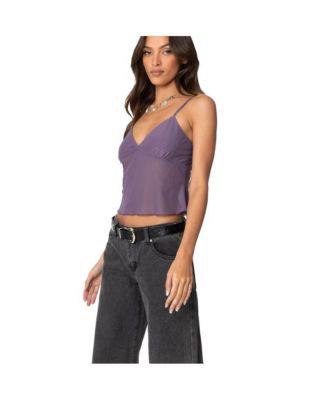 Women's Serafina sheer mesh tank top