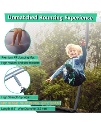 8FT Recreational Trampoline w/ Ladder Enclosure Net Safety Pad Outdoor