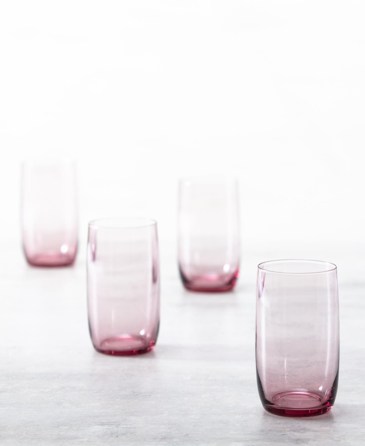 Fortessa Gala Ice Beverage Glasses, Set Of 4 In Pink