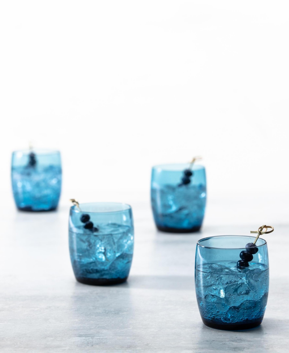 Fortessa Gala Short Beverage Glasses, Set Of 4 In Cornflower