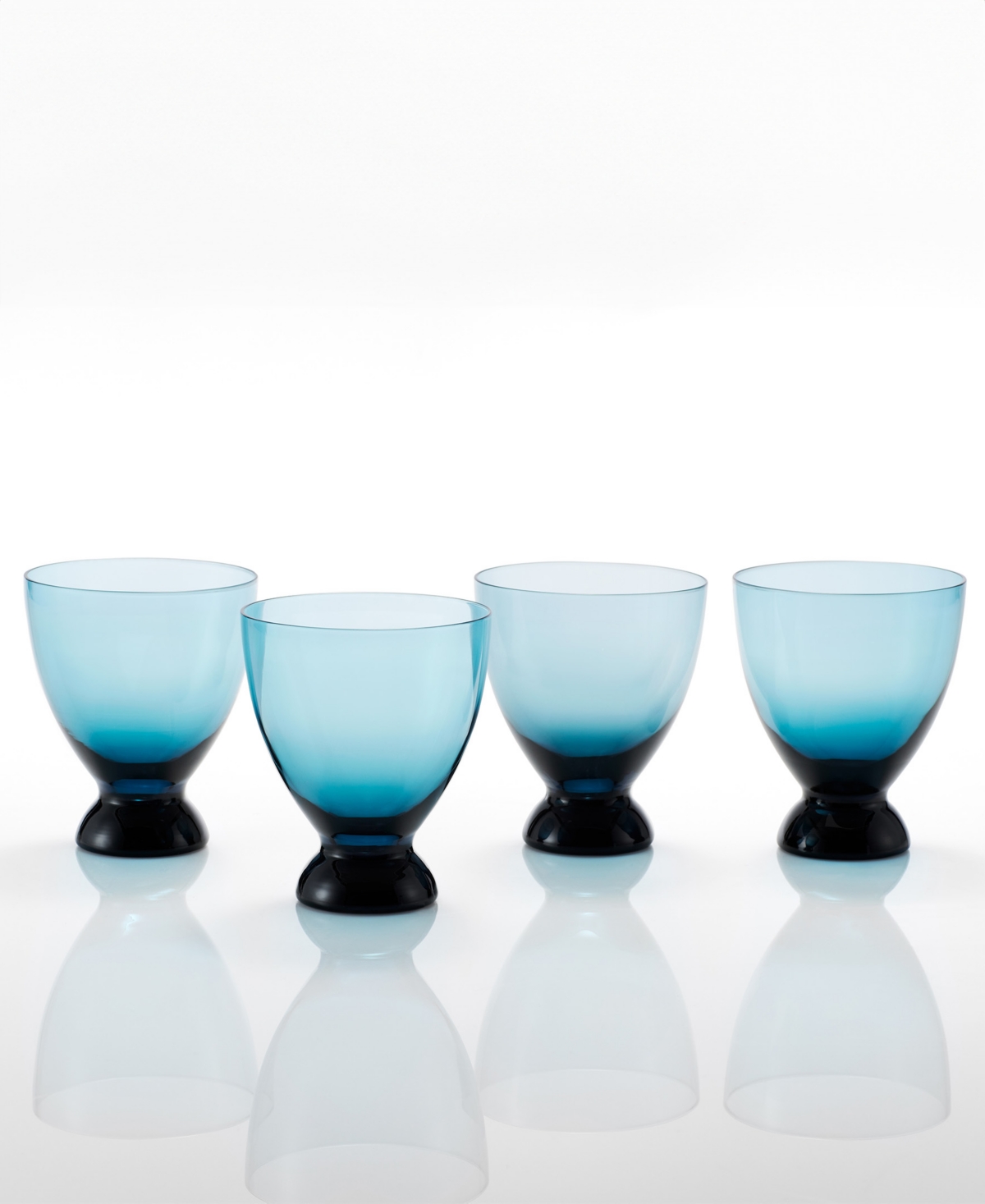 Fortessa Gala Lowball Cocktail Glasses, Set Of 4 In Cornflower