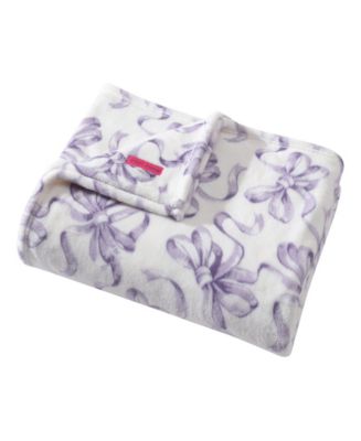 Betsey Johnson Ballet Bows Ultra Soft Plush Fleece Blanket, Twin