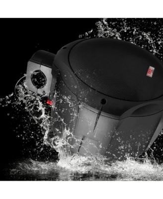 8" Marine Wakeboard Tower Speakers - 300W Waterproof, Dual Bullet Style, Black (PLMRB85)