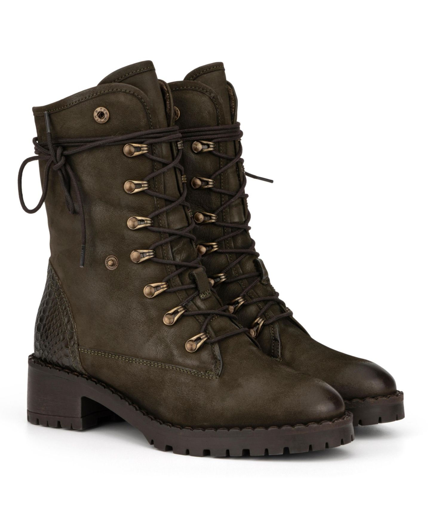 Женские ботинки Vintage Foundry Co Milan Boot, цвет: Армейский зелёный — фото 12