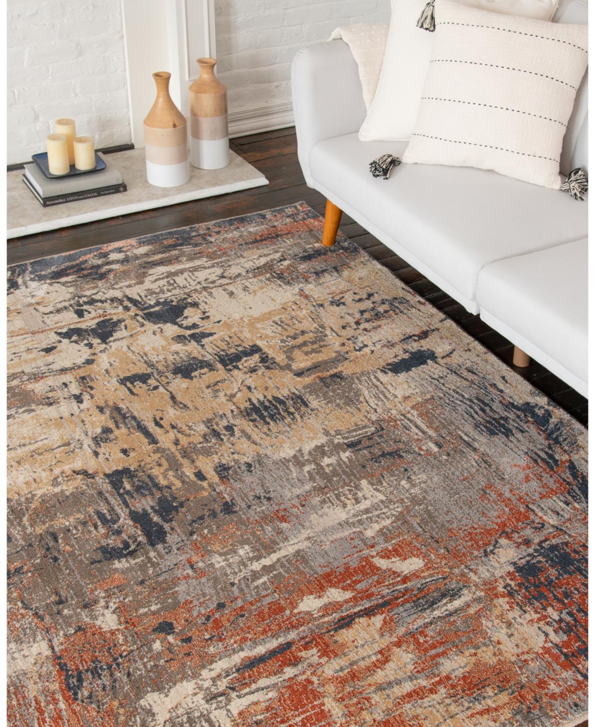 KM HOME MERIT DESMONA 6'6''X9'6''' AREA RUG 