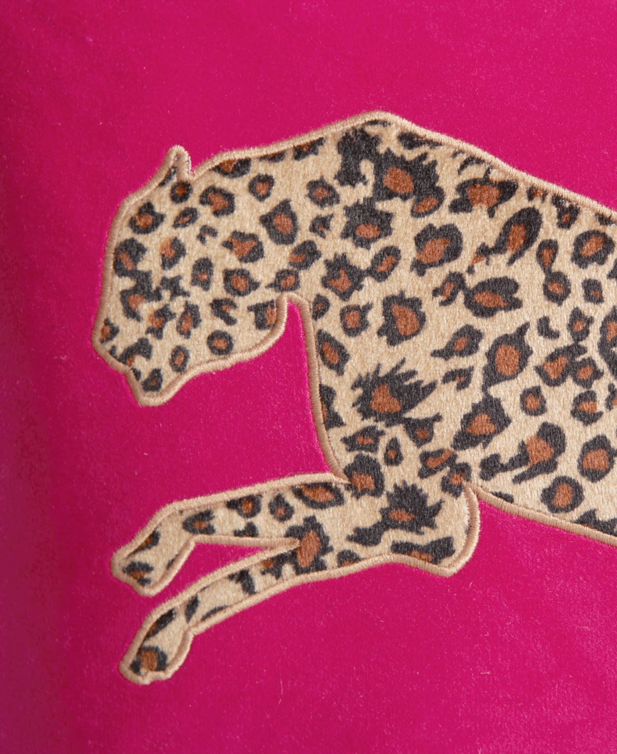 Juicy Couture Velvet Cheetah Decorative Pillow, 14" X 24 In Hot Pink