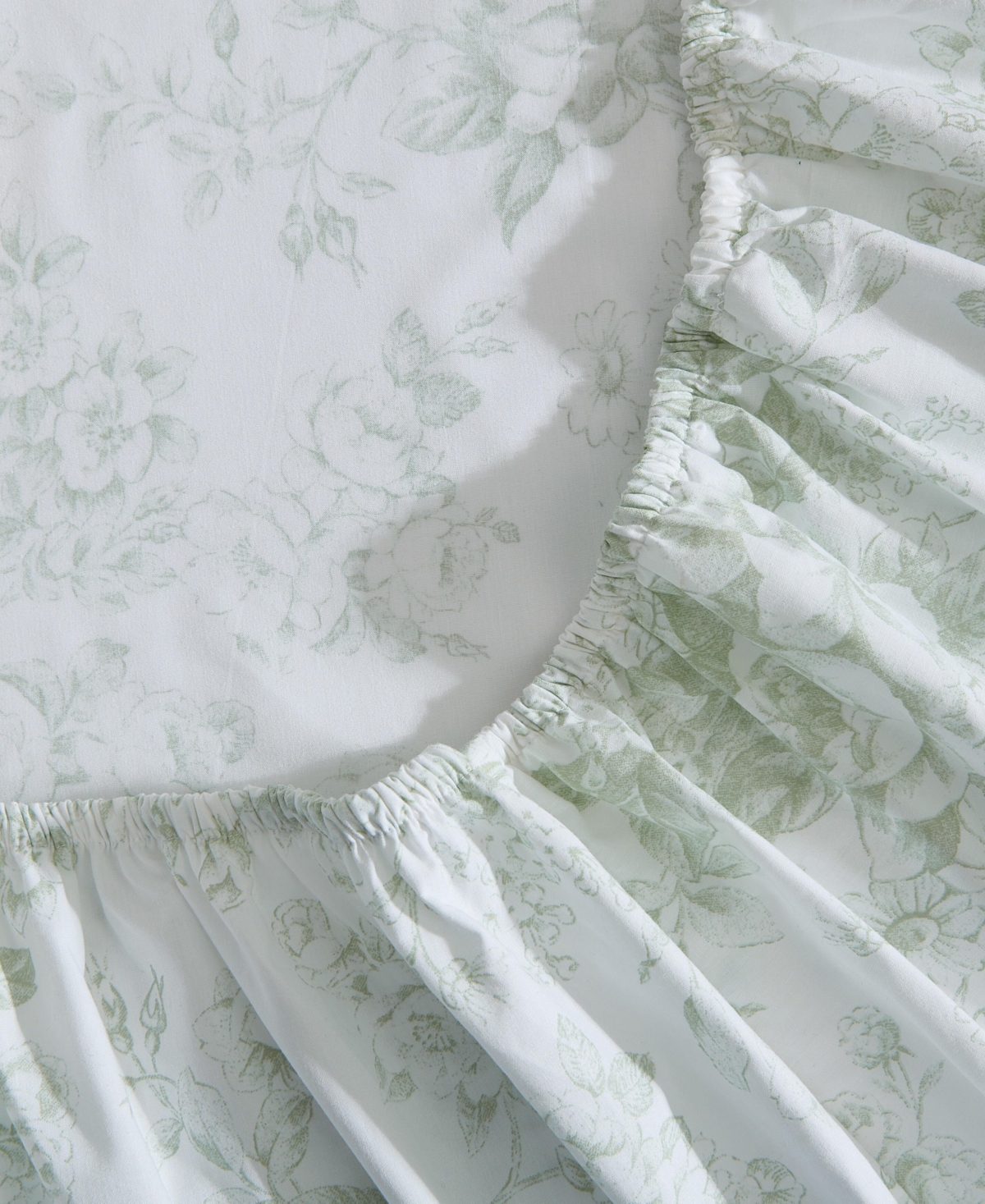 Laura Ashley 200-thread Cotton 4 -pc. Sheet Set, Full In Toile Delight