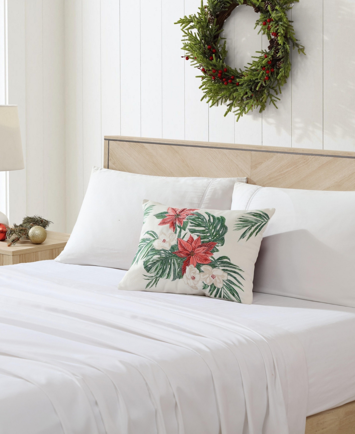 Tommy Bahama Home Festive Palms Felt Decorative Pillow, 15" x 20"