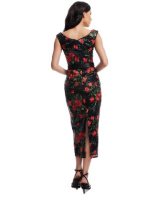 open lace back dress Dress The Population Rouge Fernanda Dress main image 0