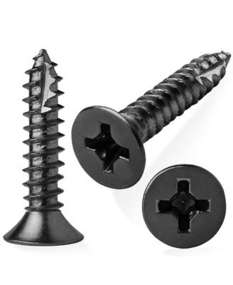 Bright Brass Wood Screws #9 x 1 Inch for Door Hinges - 25 pack