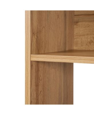 8-Shelf and 2-Cabinet Tall Bookcase with Doors