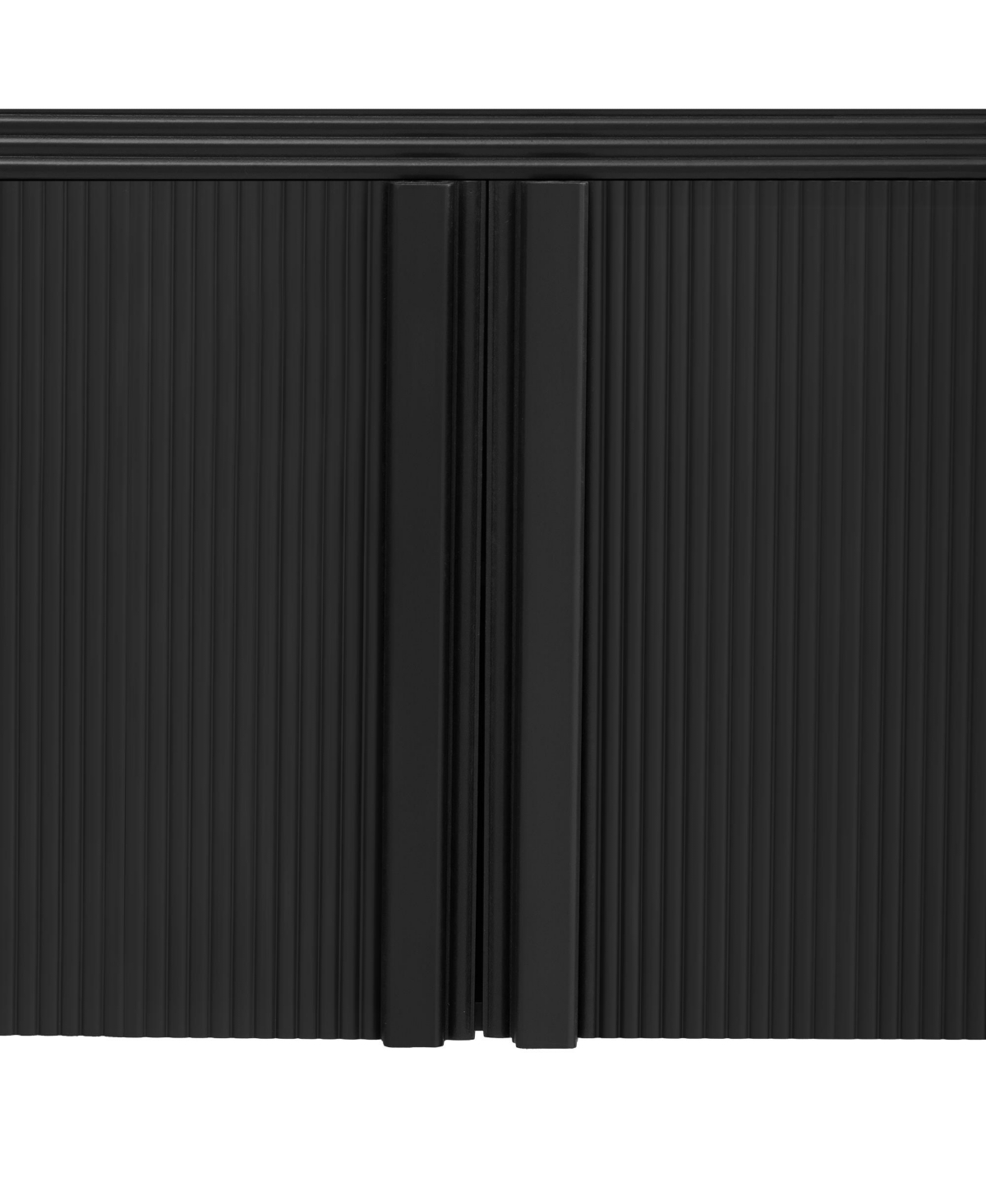 Slickblue Striped Storage Cabinet with 4 Doors , Adjustable, Suitable for Study,Entrance and Living Room