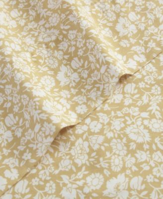 Laura Ashley 200-Thread Count Cotton Percale 3 -Pc. Sheet Set, Twin