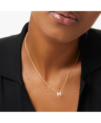 Gold Initial Necklace - Letter Necklace