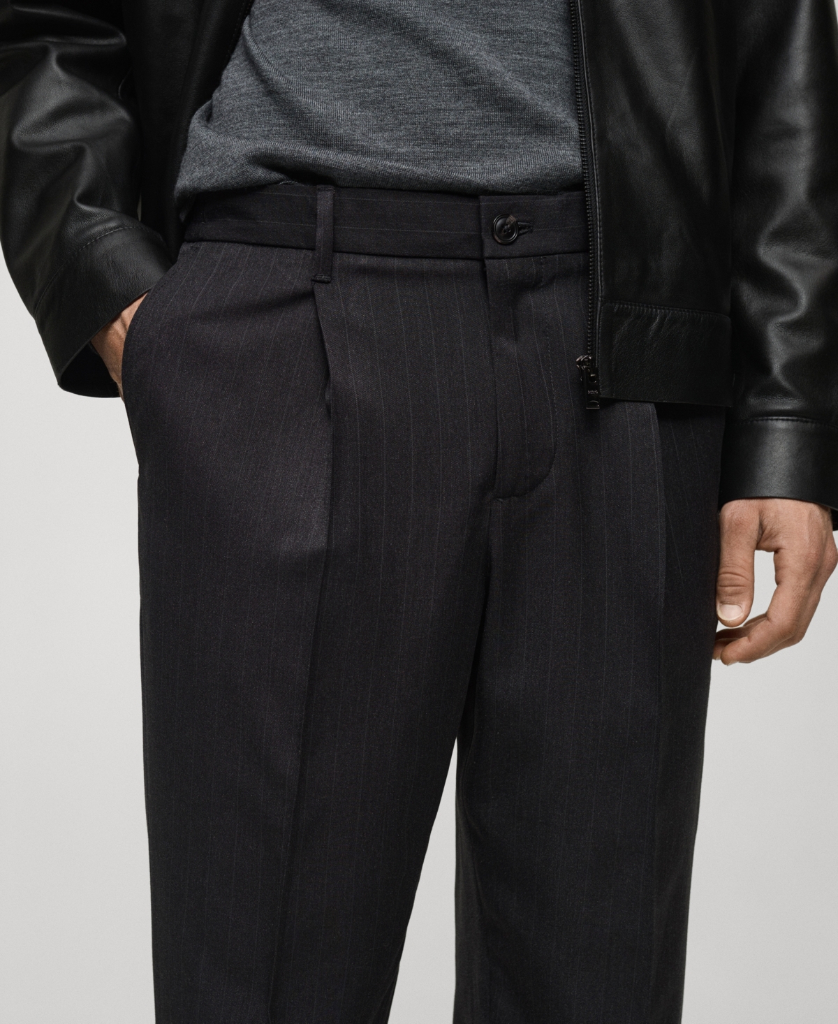 Mango Men's Pleated Pants