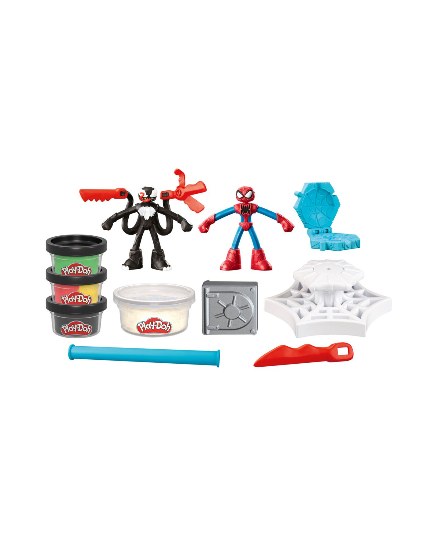 Детские фигурки Play-Doh Marvel Spider-Man Launch Slice Battle — фото 2