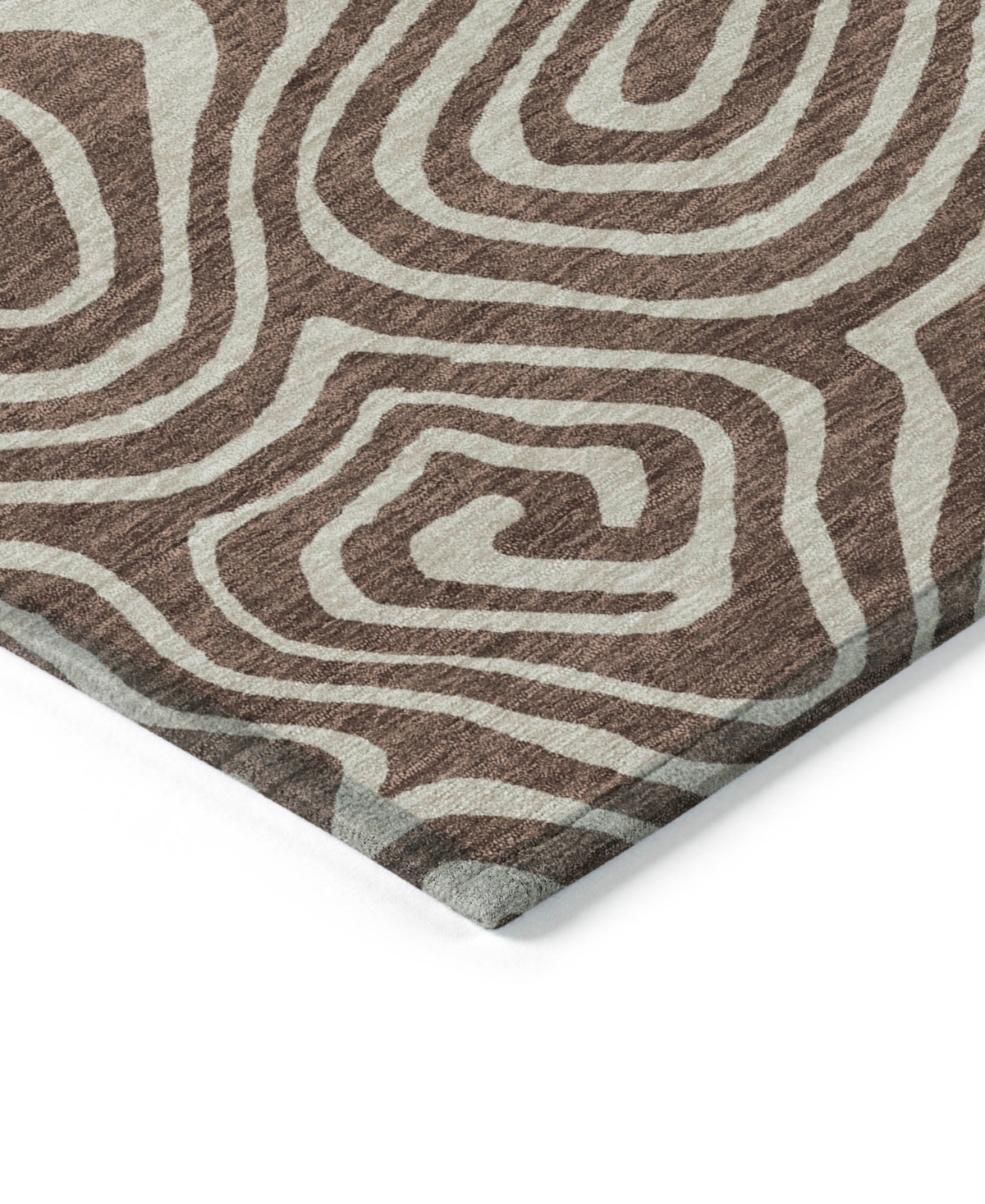 Addison Chantille Machine Washable Acn1020 8'x10' Area Rug In Brown
