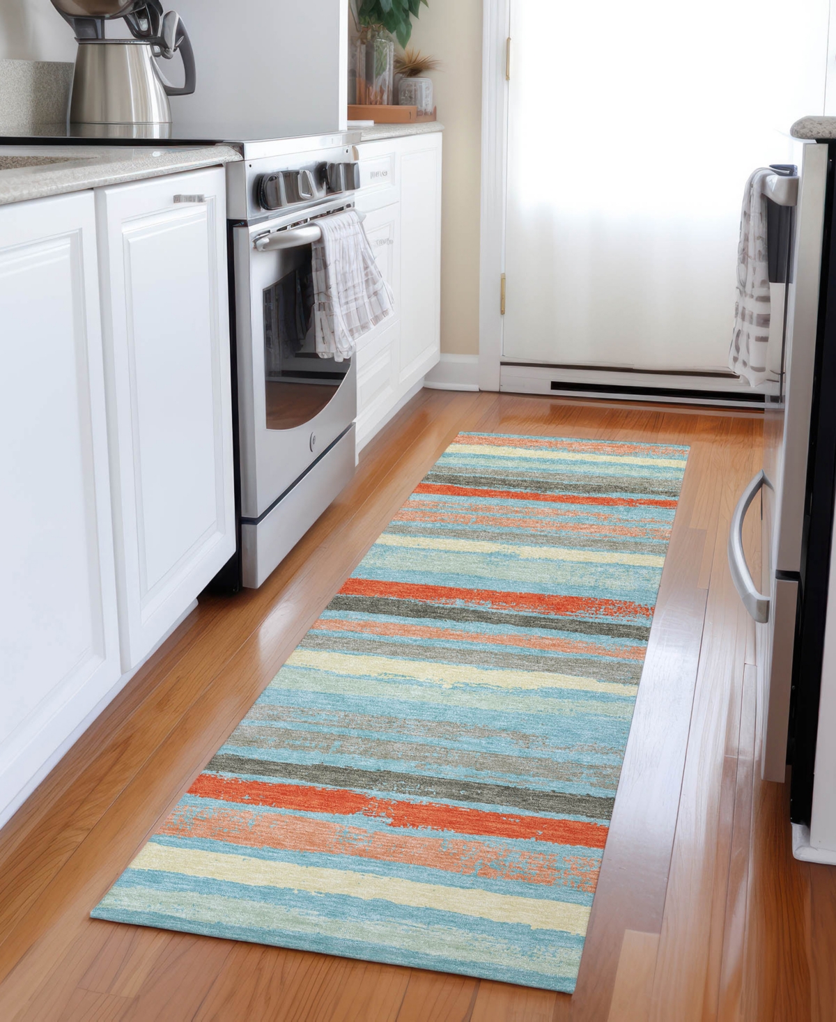Addison Chantille Machine Washable Acn1019 2'3''x7'6'' Runner Area Rug In Mist