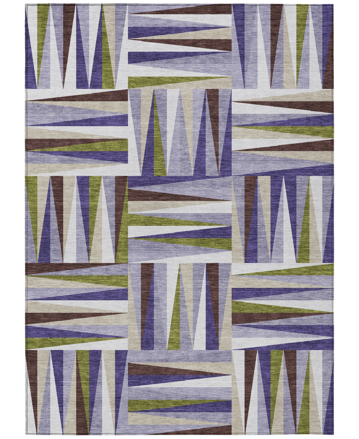 Addison Chantille Machine Washable Acn1012 9'x12' Area Rug In Lavender