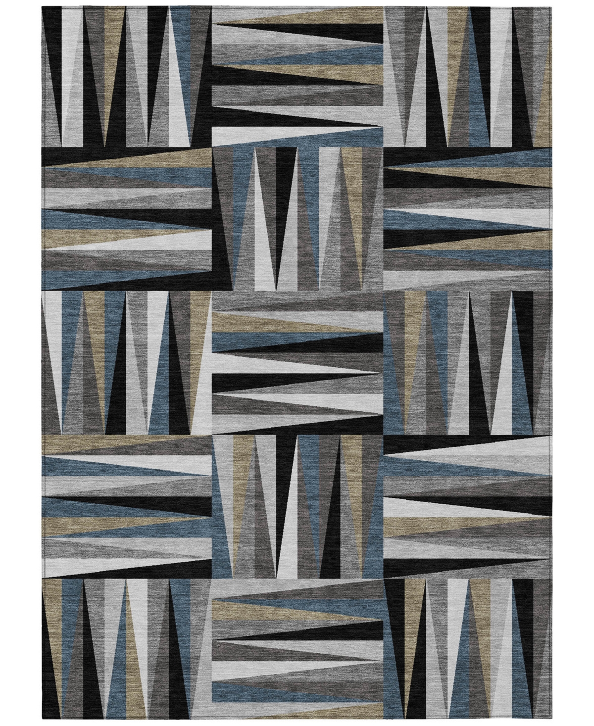 Addison Chantille Machine Washable Acn1012 9'x12' Area Rug In Black