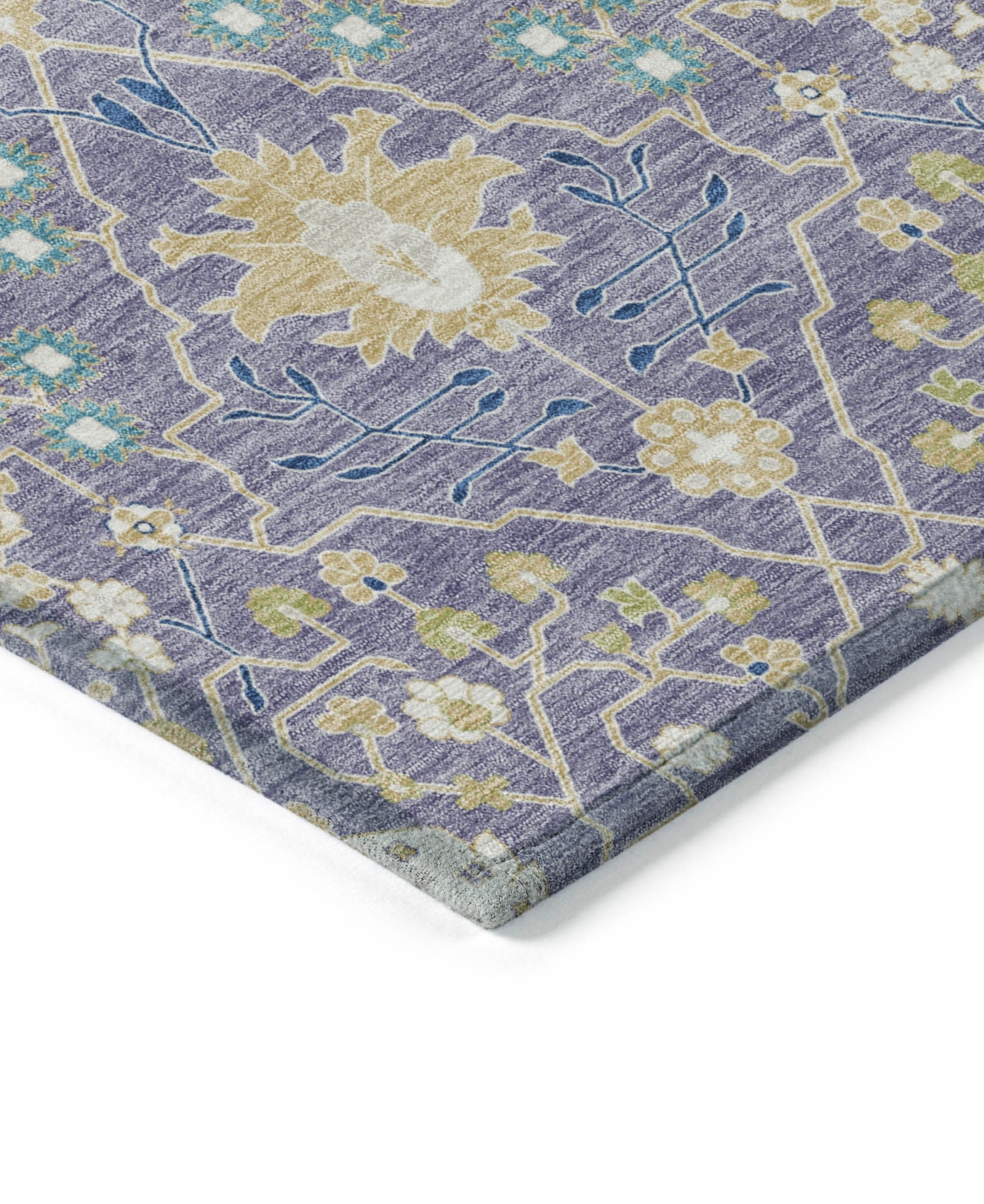 Addison Chantille Machine Washable Acn1009 9'x12' Area Rug In Lavender
