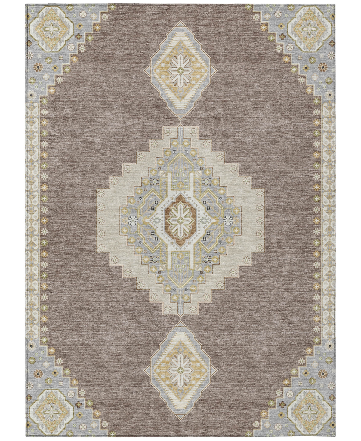 Addison Chantille Machine Washable Acn1014 8'x10' Area Rug In Taupe
