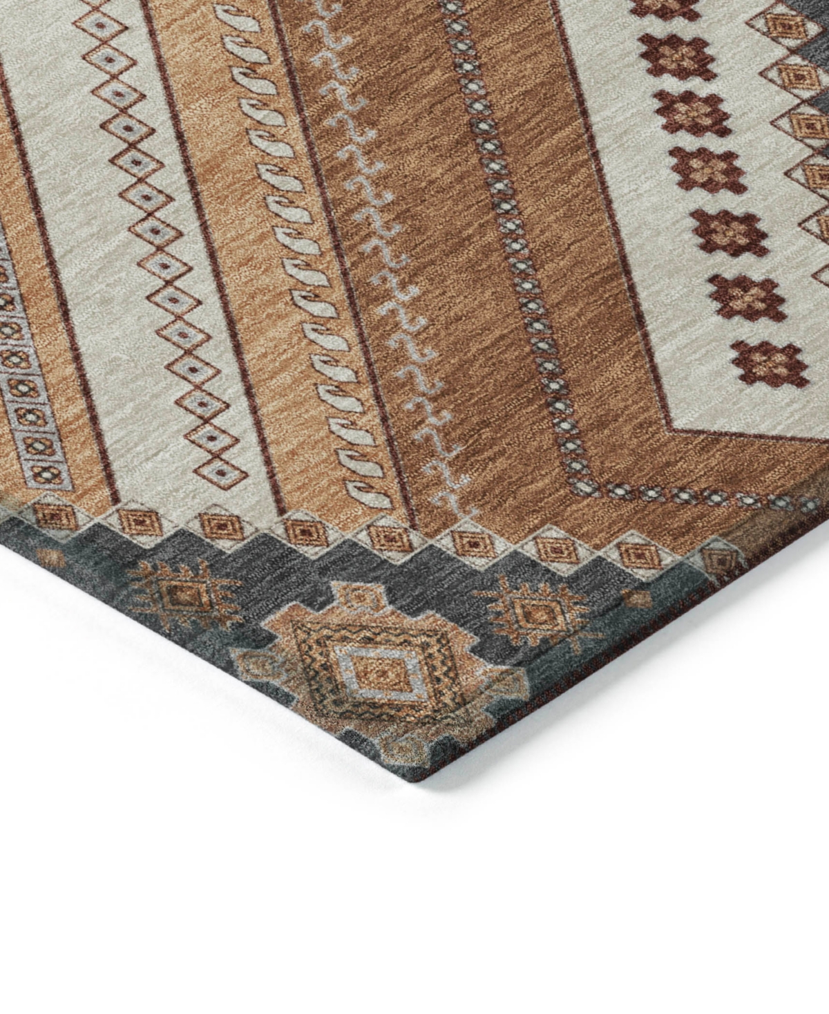 Addison Chantille Machine Washable Acn1010 5'x7'6" Area Rug In Copper
