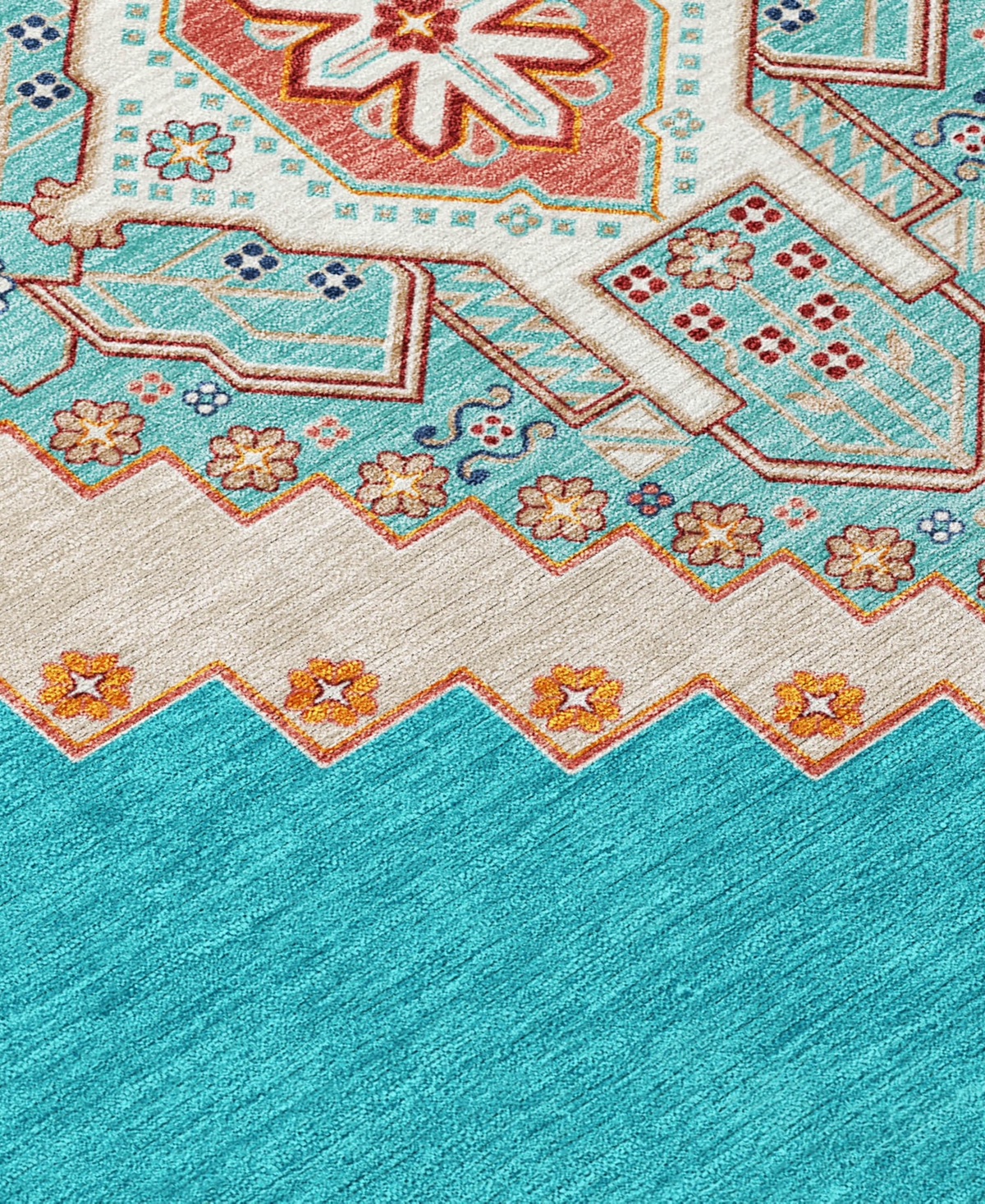 Addison Chantille Machine Washable Acn1014 3'x5' Area Rug In Teal