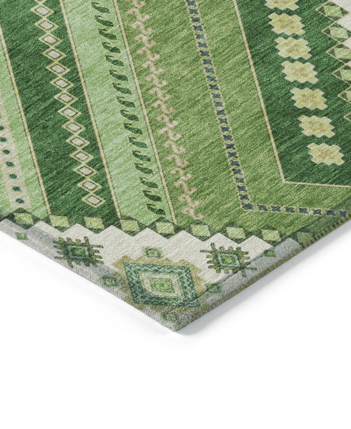 Addison Chantille Machine Washable Acn1010 5'x7'6" Area Rug In Green